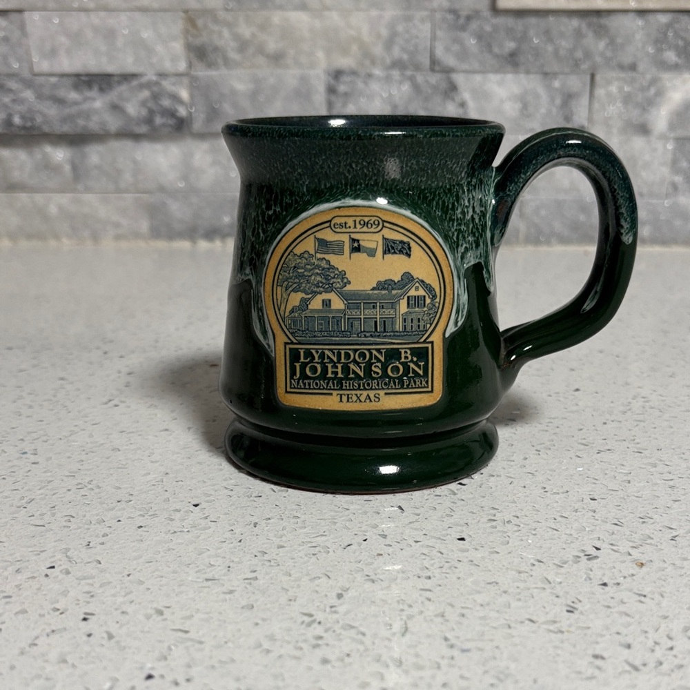 Deneen Pottery Stoneware Mug Lyndon B. Johnson National Historical Park Texas